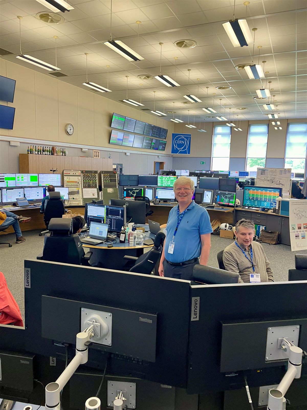 SPS control room at CERN during the experimental campaign